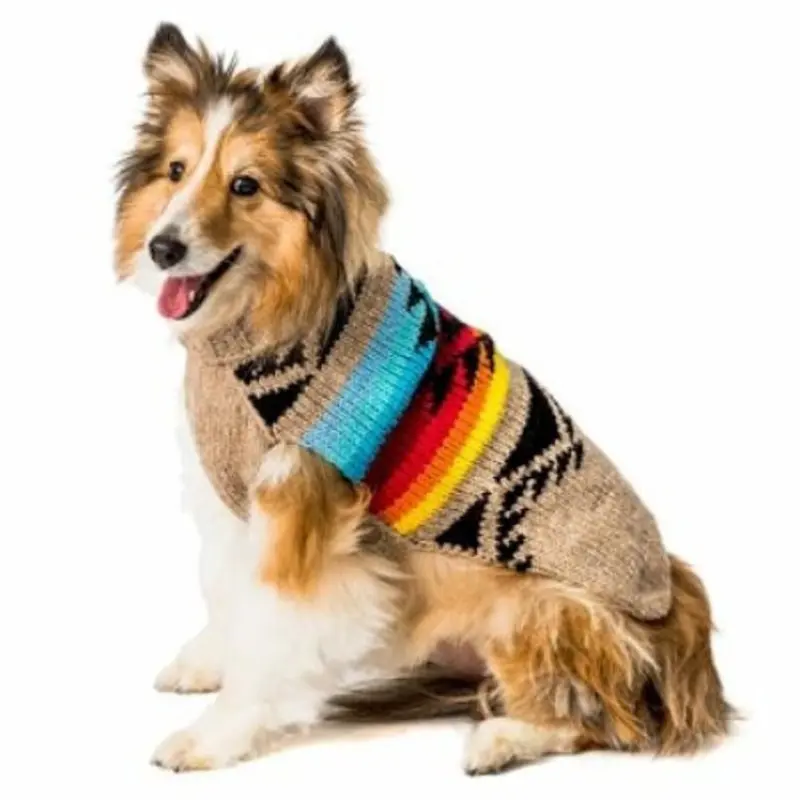 Painted Desert Southwest Hand Knit Dog Sweaters XXS