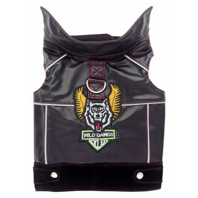Biker Vest Dog Harness - Wild Dawgs Teacup