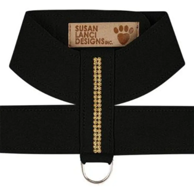 Custom - Golden Giltmore 2 Row Crystal Dog Tinkie Harnesses