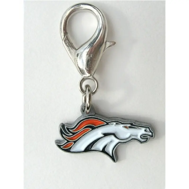 Denver Broncos Logo Dog Collar Charm One Size