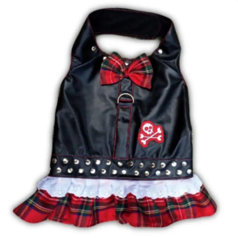 Harness Dress Biker Dog Teacup
