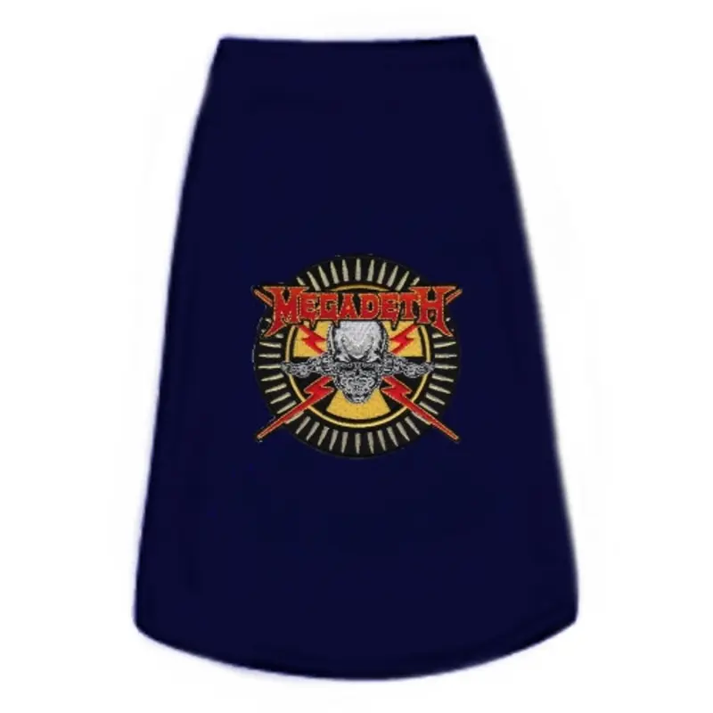 The Band Megadeath Skulls & Bullets Dog Tees Non-Return/Exchangeable