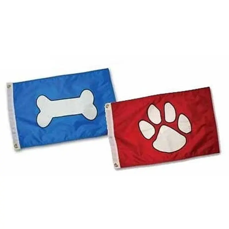 Bone or Paw Flag - For Boat, Flag Pole, Party Bone (PAW4200)