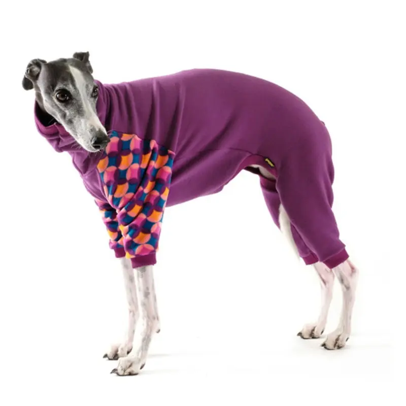 Pet Dog Onesie / Pajama - Eggplant/Summer Mod