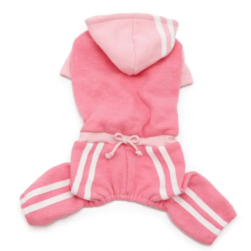 Pink Hooded Lounge Tracksuit Dog Activewear