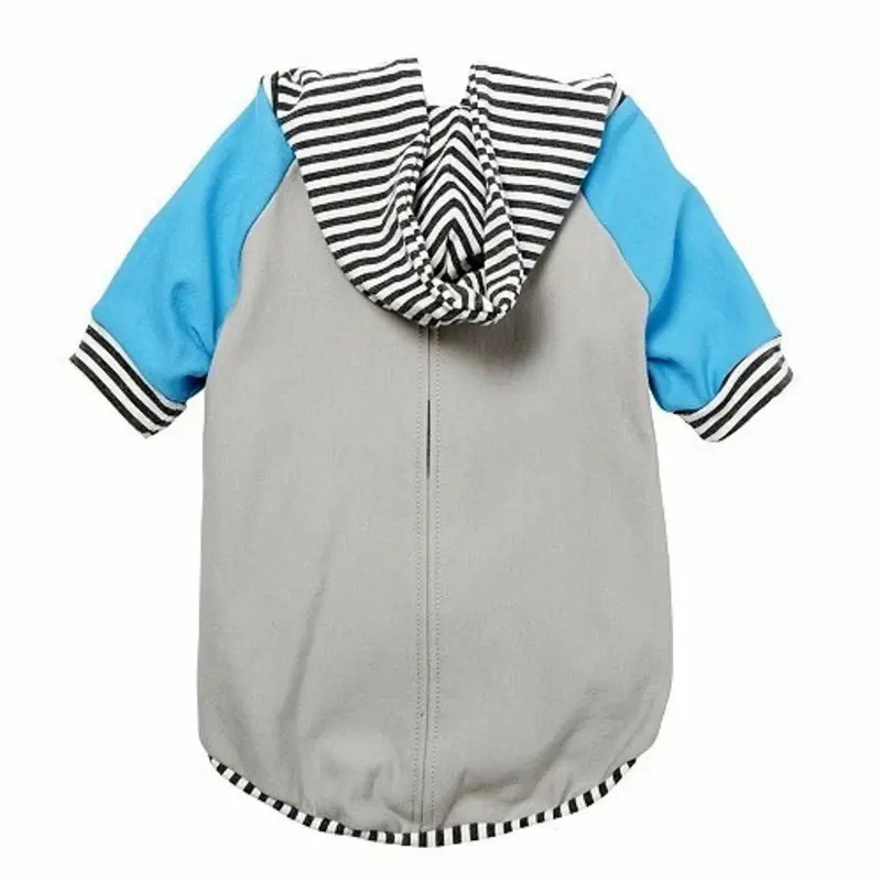 Bamboo Knit Fleece Dog Hoodie - Lt Grey