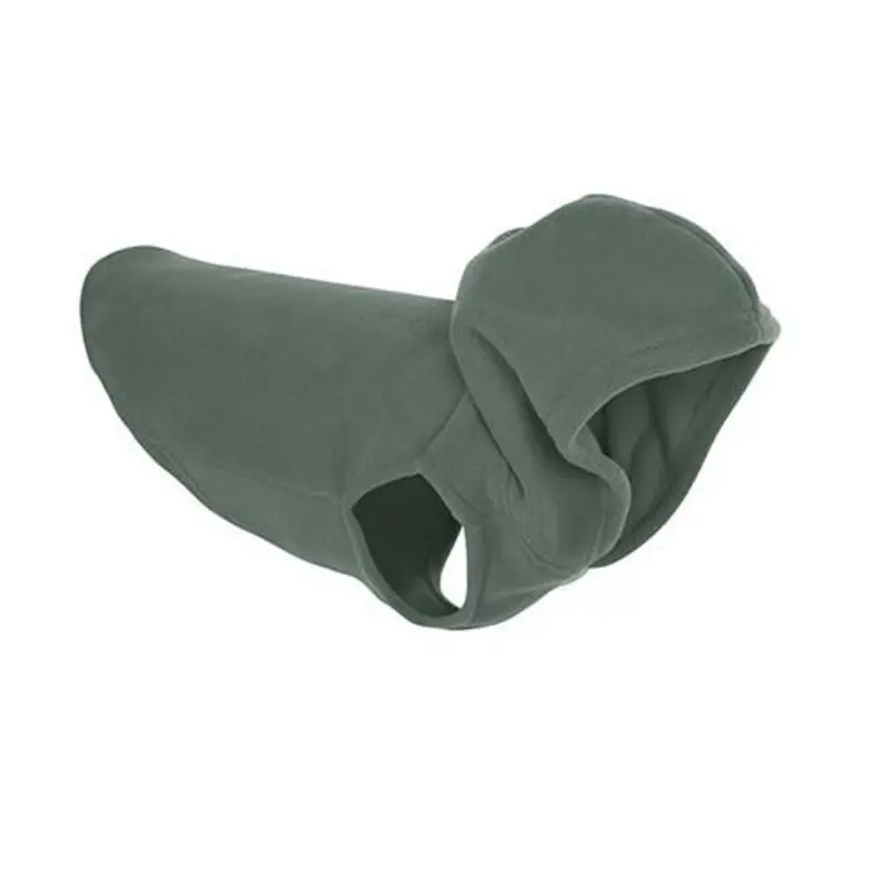 Warm Stretch Fleece Hoodie Dog Vest Wrap - Gray