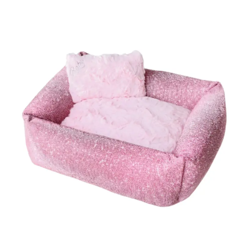 Designer Imperial Crystal Dog Bed - Prima Donna Pink Small