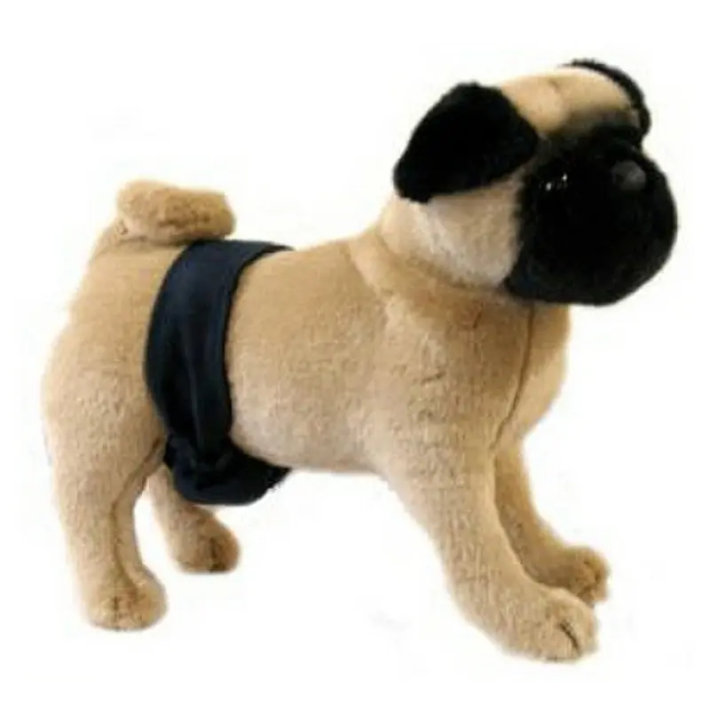 Navy Suede P-Pocket Dog Belly Band Small