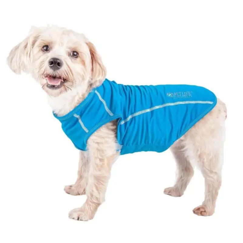 Racerbark 4-Way Stretch Performance Dog Tank - Sky Blue XS