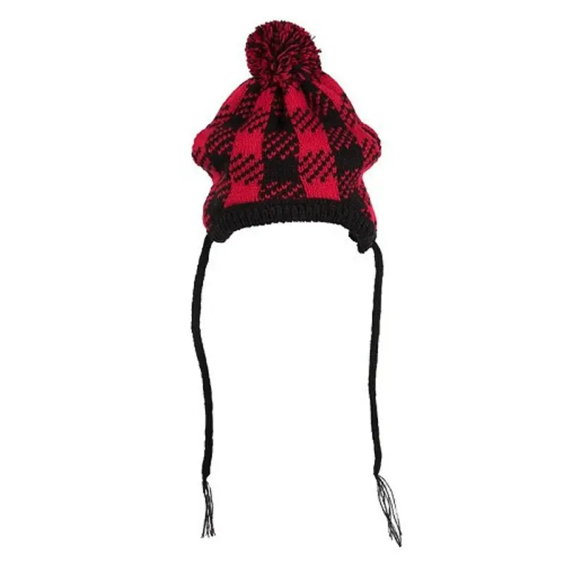 Buffalo Check Hat by Worthy Dog XS