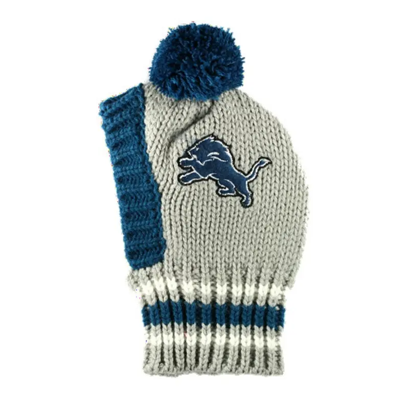 NFL Detroit Lions Knit Dog Ski Hat Small