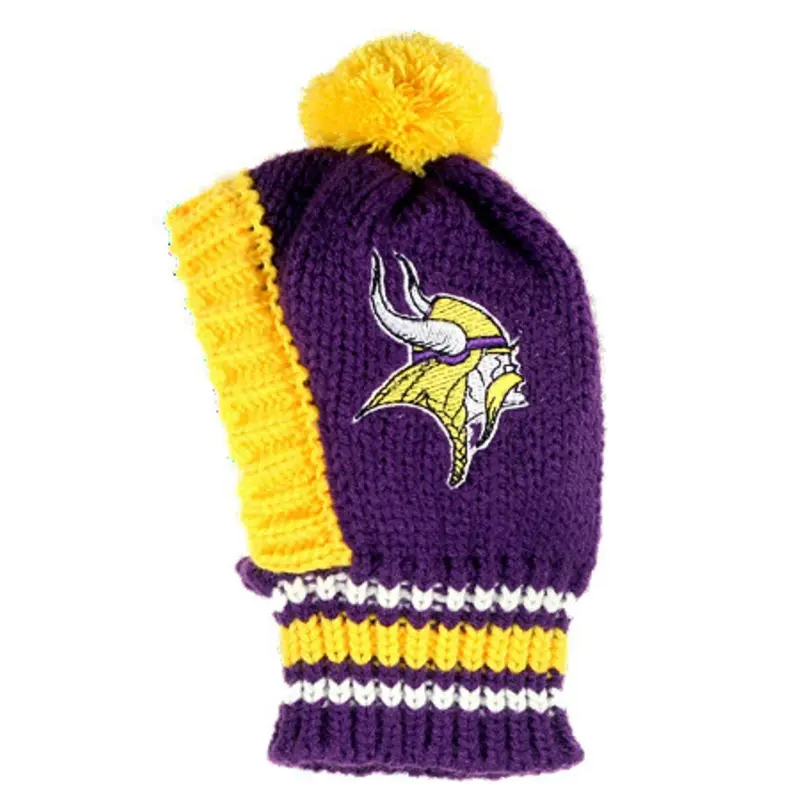 NFL Minnesota Vikings Knit Dog Ski Hat Small