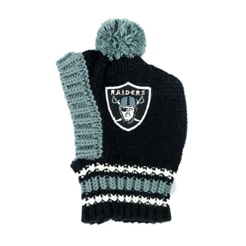 NFL Oakland Raiders Knit Dog Ski Hat Small