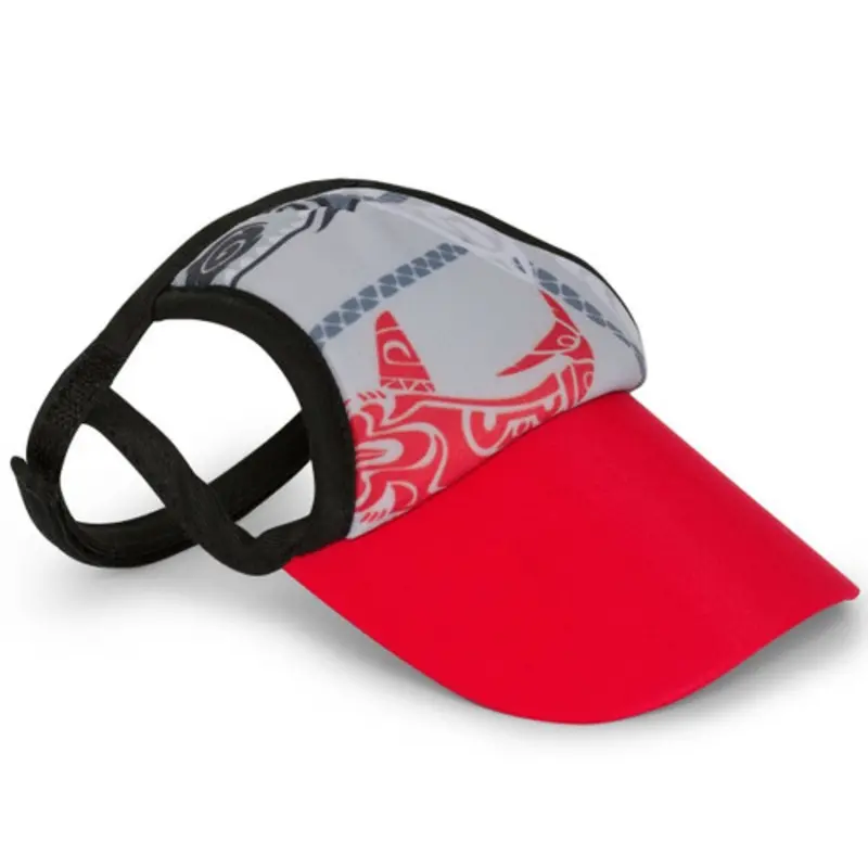Tribal Shark Red Sun Protective Dog Visor Hats