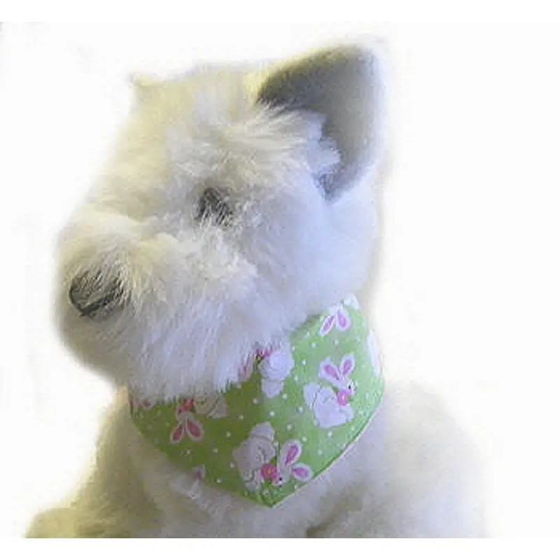 Easter Bandana - Lime Green Bunnies XXS