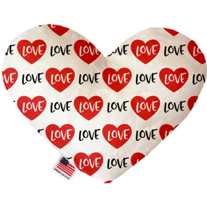 Classic Love Bone or Heart Dog Toy, More Sizes