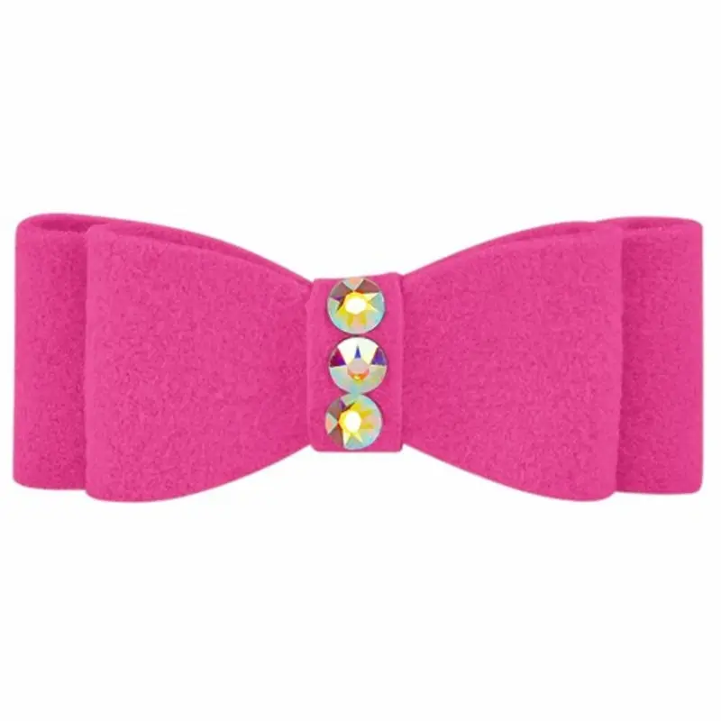 Plain Dog Hair Bow Barrettes  - More Colors TW   1 X 3/8