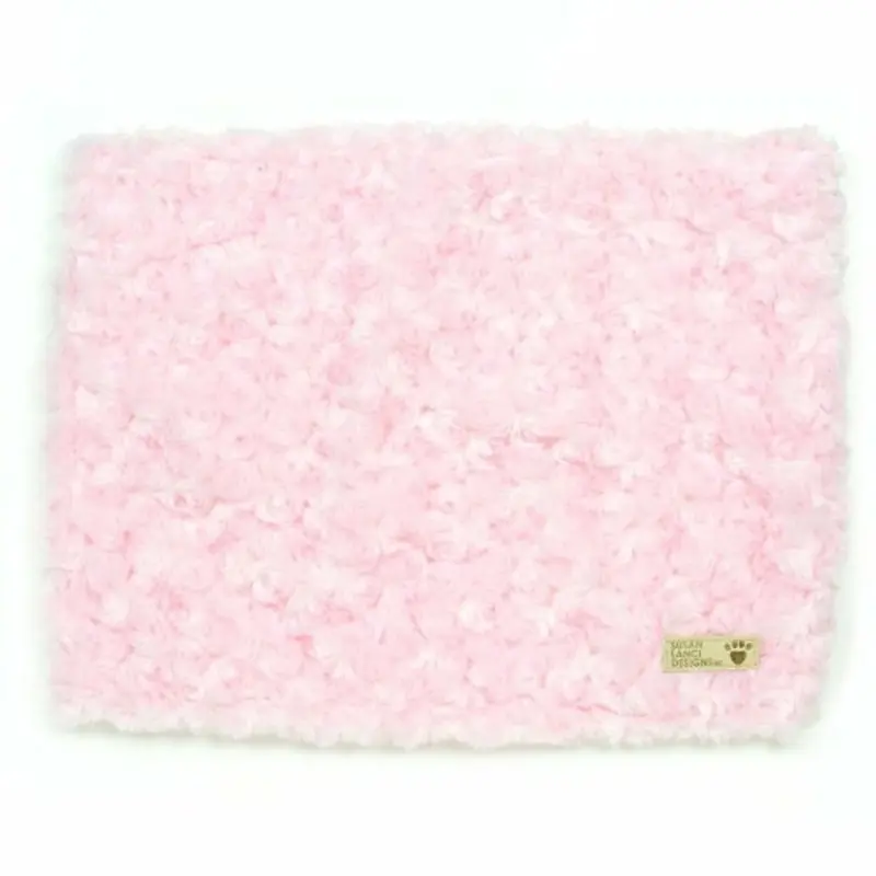Puppy Pink Curly Sue Dog Blankets - Susan Lanci Oversize/Bulky Shipping