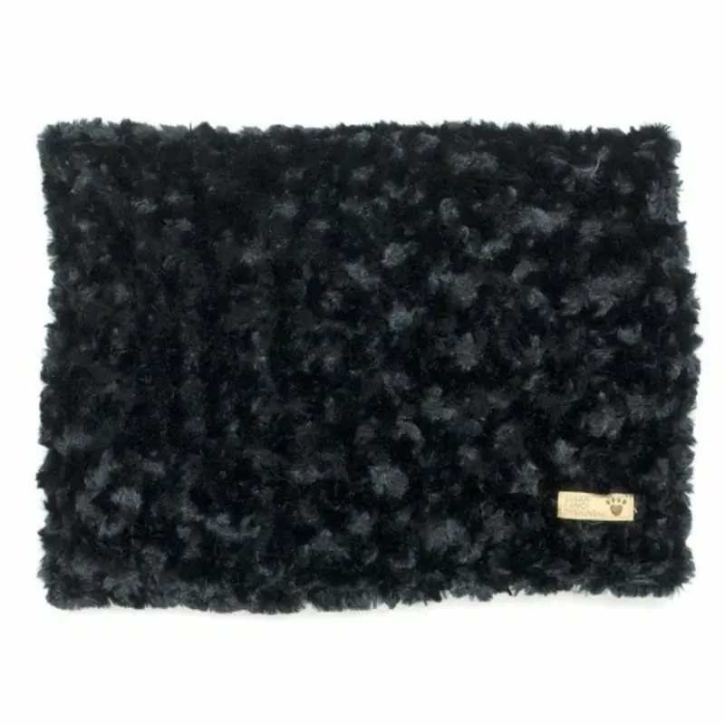 Black Curly Sue Dog Blankets - Susan Lanci Oversize/Bulky Shipping