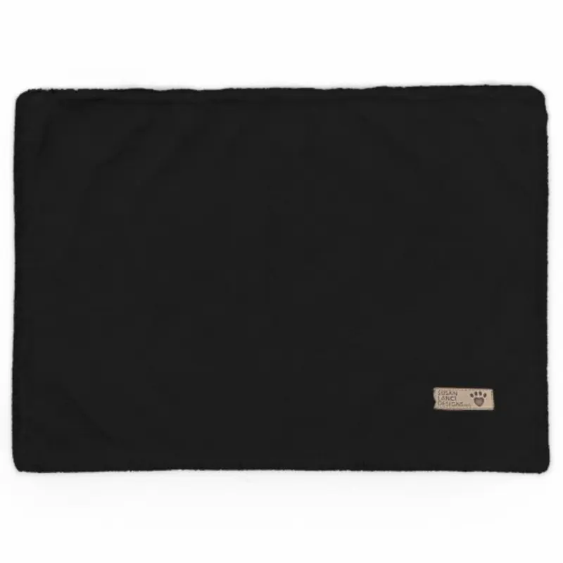 Black Spa Dog Blanket - Susan Lanci Oversize/Bulky Shipping