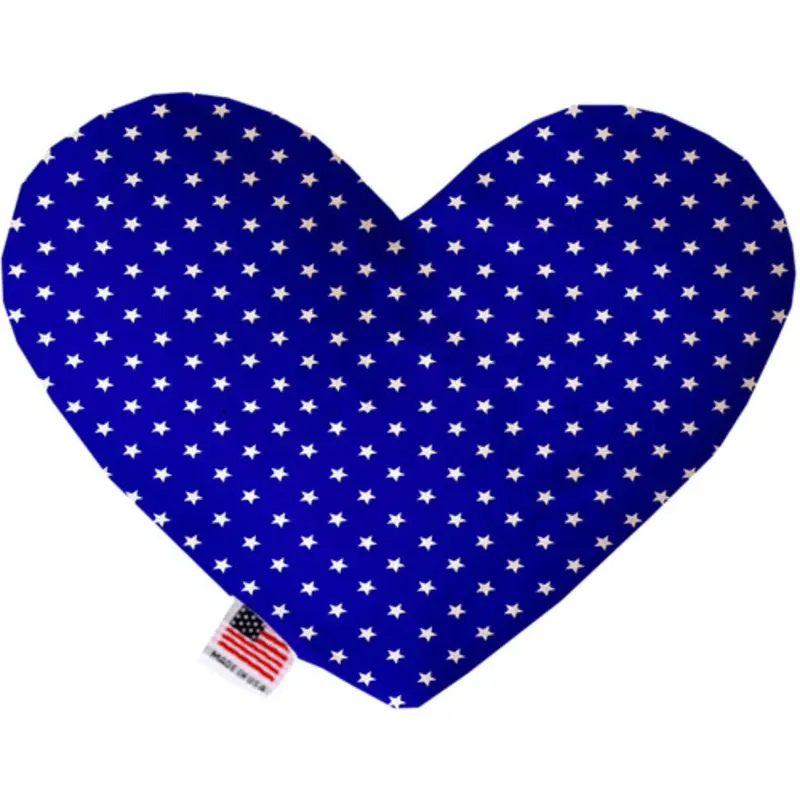 Blue Stars Bone or Heart Dog Toy, More Sizes