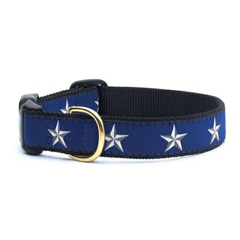 North Star Dog Collars & optional leash Collar-XLarge   (1" Wide) 18 - 24"