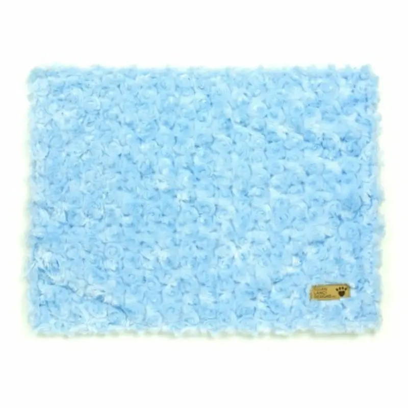 Puppy Blue Curly Sue Dog Blankets - Susan Lanci Oversize/Bulky Shipping