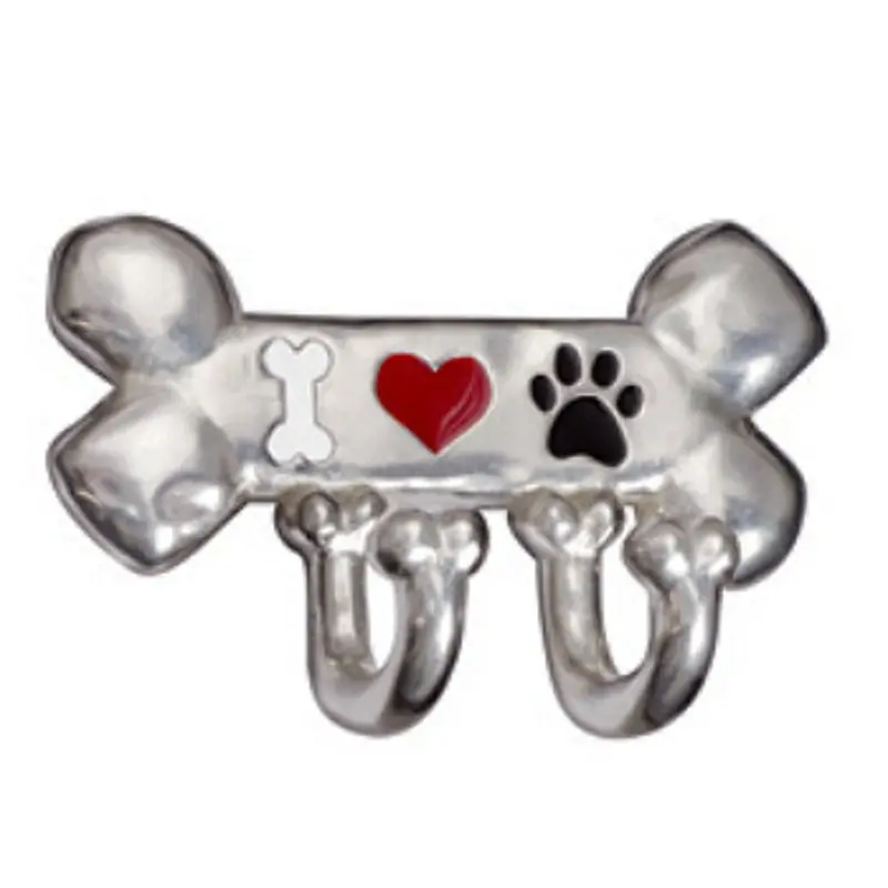 Pewter Bone Leash - Heart / Paw / Bone
