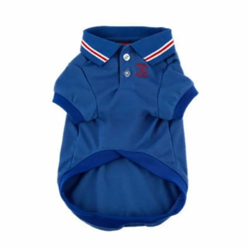 Polo Dog Shirt - Royal Blue - Tiny and Small Pet XS