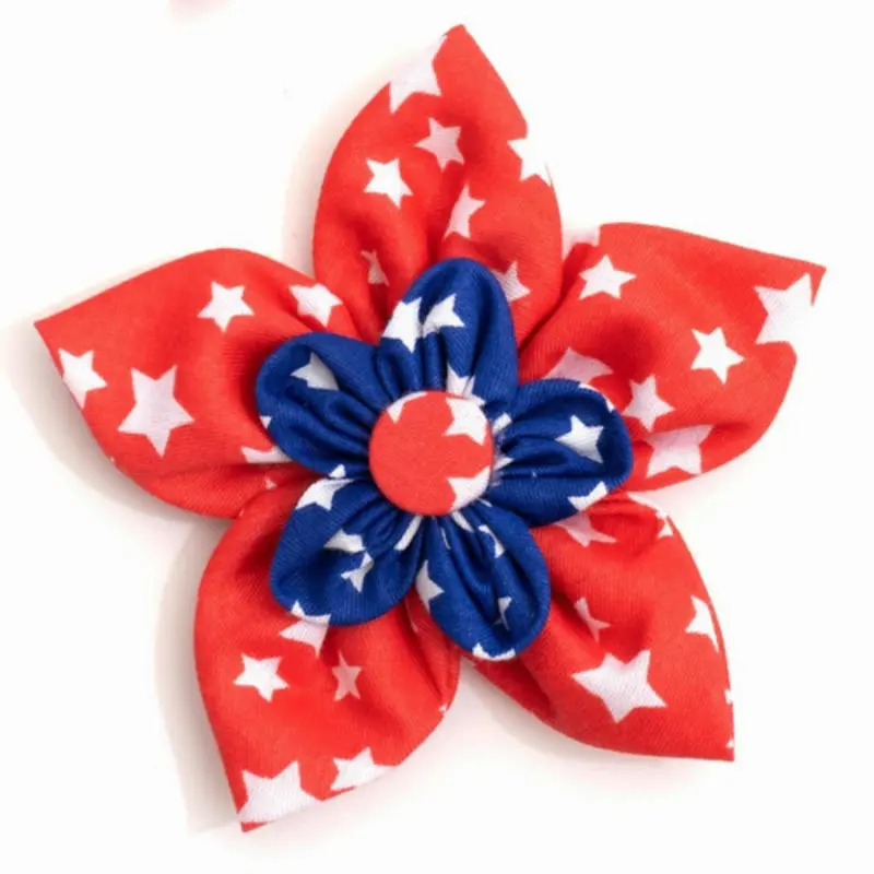 Stars Pet Dog Collar Flower Small