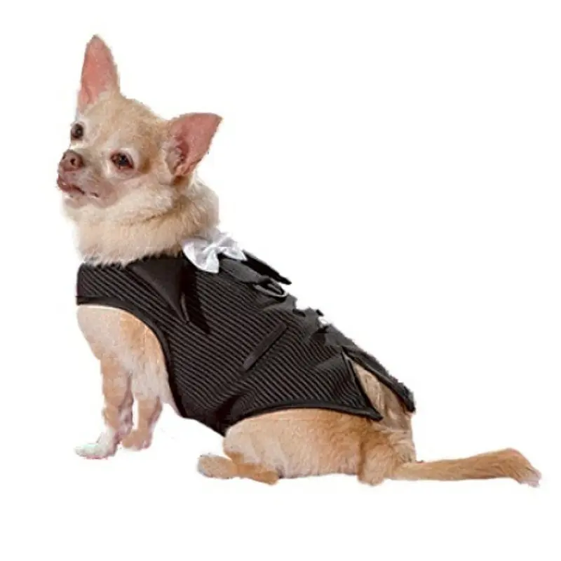 The Dogfather Pinstripe Designer Dog Harness Vest XXS