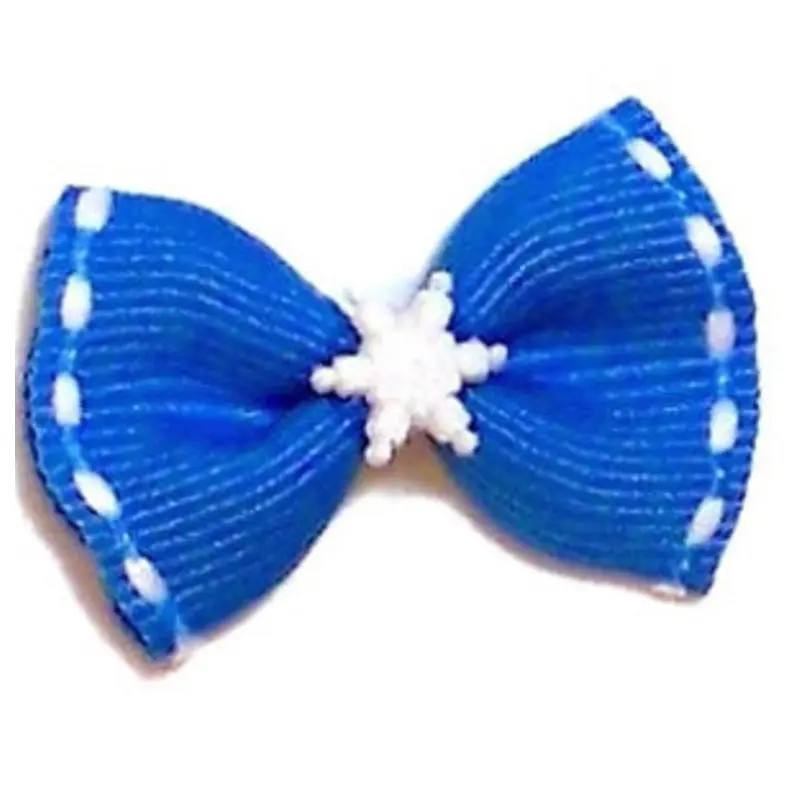 Dog Bow - Holiday Little David Snowflake Alligator Clip