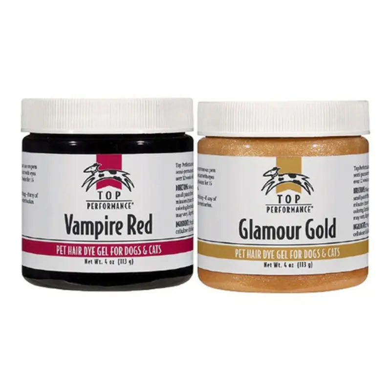 Dog Hair Dye Gel - Non Toxic - 5 Colors! Wicked Red