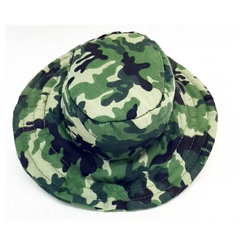 Camo Dog Bucket Style Hat - Green Small