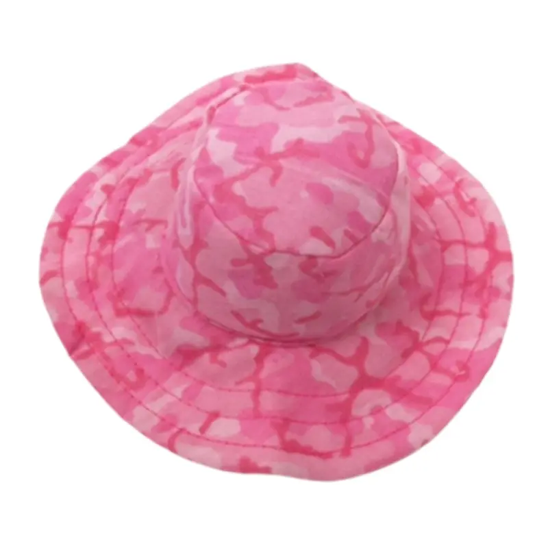 Camo Dog Bucket Style Hat - Pink Small