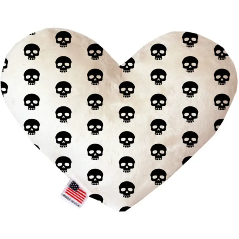 Skulls Bone or Heart Dog Toy, More Sizes