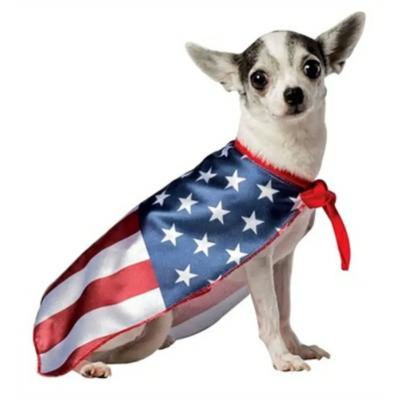 US Flag Cape Dog Costume