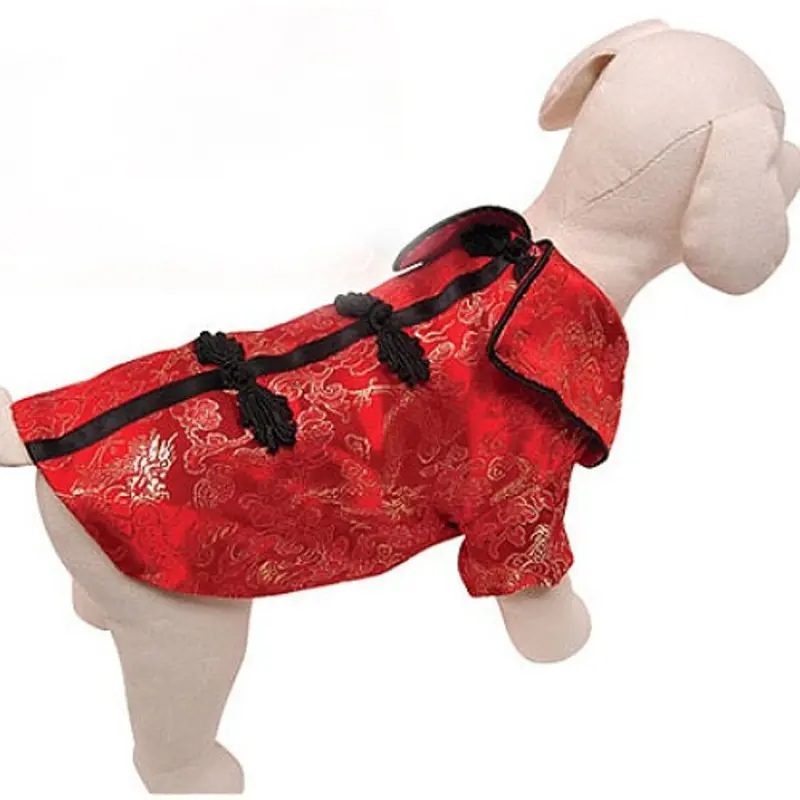 Chinese Royal Empress Satin Dog Jacket XS