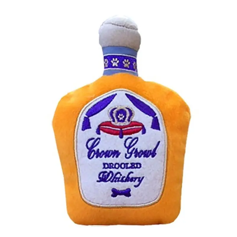 Crown Growl Plush Dog Toy One Size