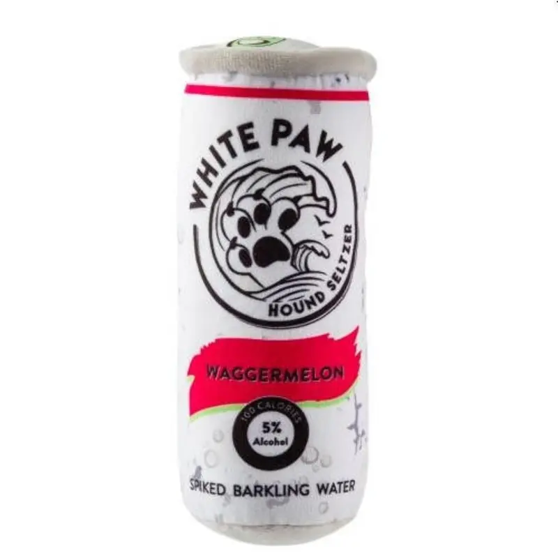 White Paw - Waggermelon Hound Seltzer Plush Dog Toy One Size