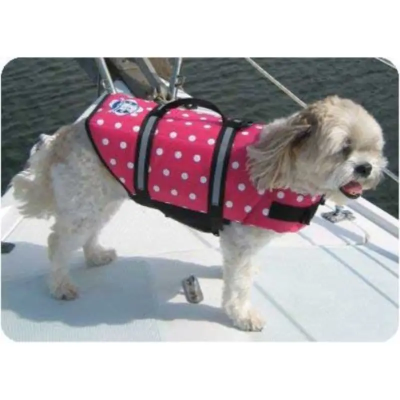 Dog Life Jacket - Pink Dots XX-Small