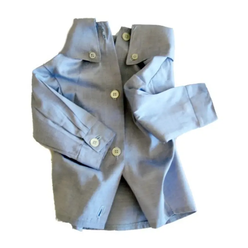 Dressy Blue Dog Shirt XXS