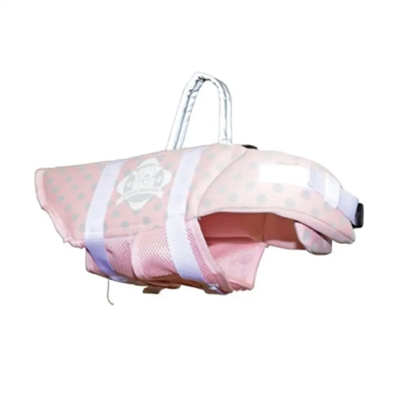 Pink / Grey Polka Neoprene Pet Life Vest XX-Small