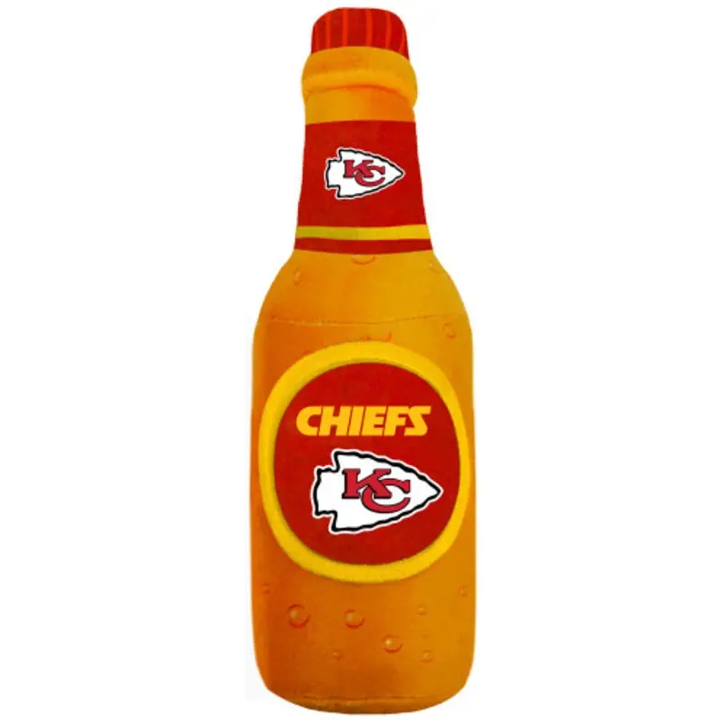 Kansas City Chiefs Pet Dog Beer Bottle Toy