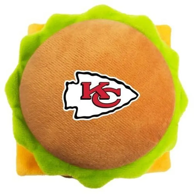 Kansas City Chiefs Pet Dog Hamburger Toy