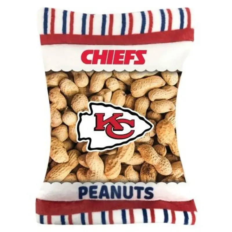 Kansas City Chiefs Pet Dog Peanut Bag Toy