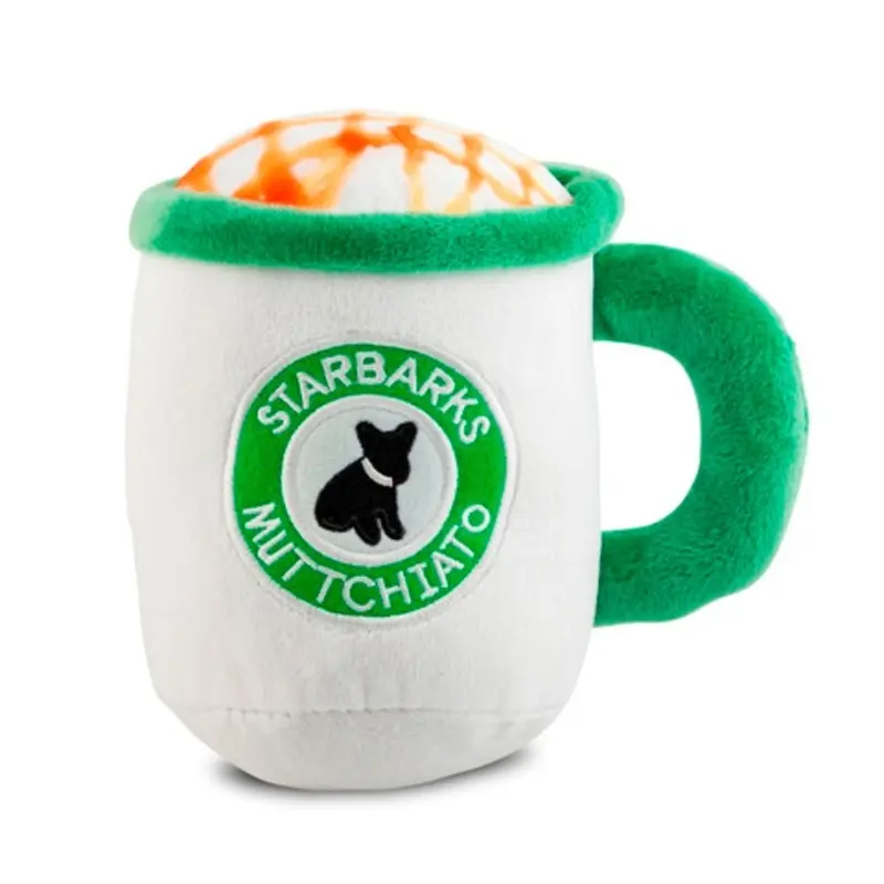 Starbarks Muttchiato Coffee Cup Plush Dog Toy One Size