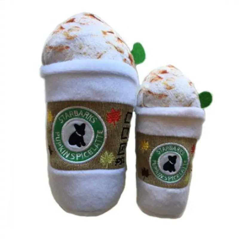 Starbarks Pupkin Spice Latte Plush Dog Toy Small