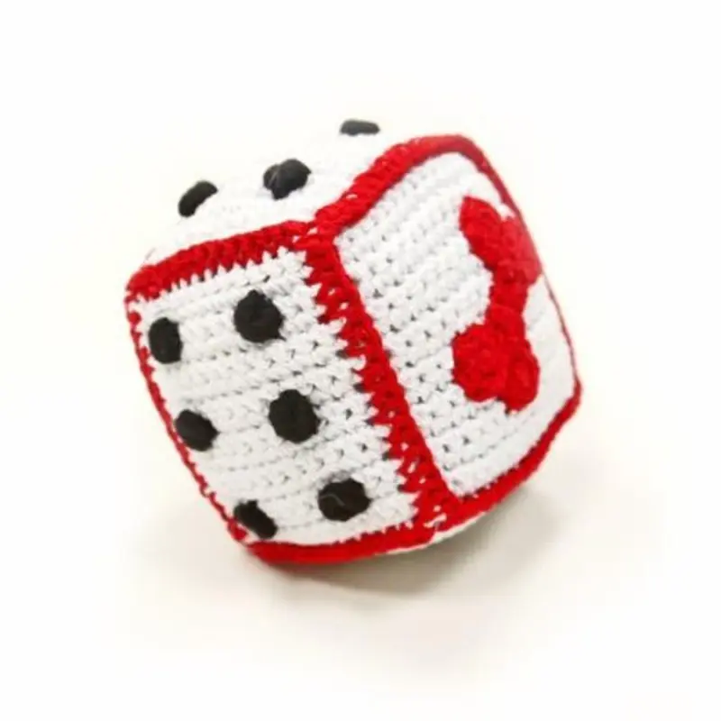 Dice PAWer Squeaker Dog Toy One Size